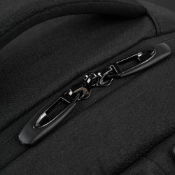 Plecak na laptopa podróżny do biura wielofunkcyjny czarny Paolo Peruzzi AS-03-BL