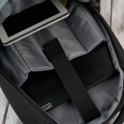 Plecak na laptopa podróżny do biura wielofunkcyjny czarny Paolo Peruzzi AS-03-BL