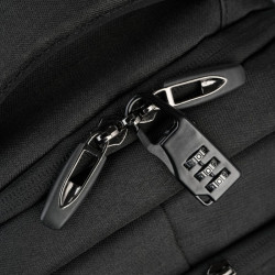 Plecak na laptopa podróżny do biura wielofunkcyjny czarny Paolo Peruzzi AS-03-BL