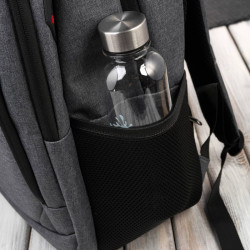 Plecak na laptopa podróżny do biura wielofunkcyjny szary Paolo Peruzzi AS-03-DGR