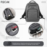 Plecak na laptopa podróżny do biura wielofunkcyjny szary Paolo Peruzzi AS-03-DGR