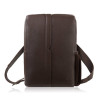Plecak skórzany miejski do pracy premium kompaktowy brązowy Paolo Peruzzi T-144-BR