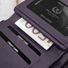 Portfel damski skórzany fioletowy duży w orientacji poziomej z RFID Paolo Peruzzi SL-07-VI