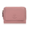 Portfel damski skórzany różowy duży w orientacji poziomej z RFID Paolo Peruzzi SL-07-PI