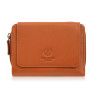 Portfel damski skórzany pomarańczowy duży w orientacji poziomej z RFID Paolo Peruzzi SL-07-OR