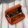 Portfel damski skórzany pomarańczowy duży w orientacji poziomej z RFID Paolo Peruzzi SL-07-OR