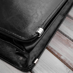 Aktówka męska skórzana Paolo Peruzzi do ręki i na ramię S-41-BL