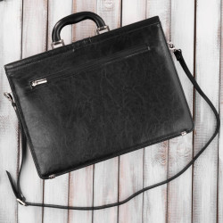 Aktówka męska skórzana Paolo Peruzzi do ręki i na ramię S-41-BL