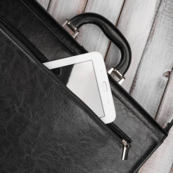 Aktówka męska skórzana Paolo Peruzzi do ręki i na ramię S-41-BL