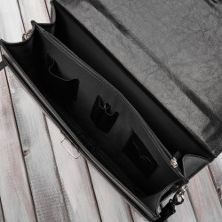 Aktówka męska skórzana Paolo Peruzzi do ręki i na ramię S-41-BL