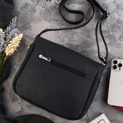 Torebka damska skórzana mała Paolo Peruzzi czarna Z-52-BL