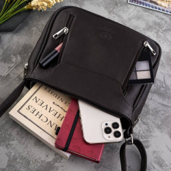 Torebka damska skórzana mała brązowa Paolo Peruzzi Z-52-BR