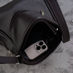 Torebka damska skórzana mała brązowa Paolo Peruzzi Z-52-BR