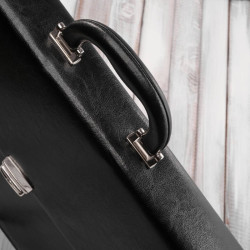 Aktówka męska skórzana do ręki i na ramię elegancka czarna Paolo Peruzzi S-43-BL