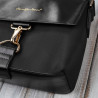 Torebka damska mała na ramię czarna ze złotymi okuciami SP-13-BL