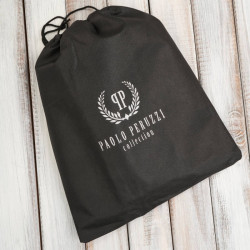 Saszetka męska skórzana do ręki elegancka czarna Paolo Peruzzi AL-26-BL