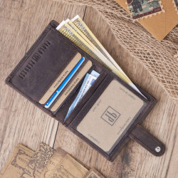 Portfel męski skórzany z ochroną RFID Paolo Peruzzi T-04-BR