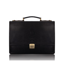 Skórzana klasyczna aktówka...