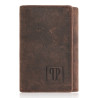 Portfel męski T-04-BR skórzane etui na klucze T-49-BR Zestaw prezentowy Paolo Peruzzi ZUP-126