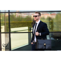 Zestaw prezentowy ZUP-58-BL teczka N02-BL saszetka N06-BL