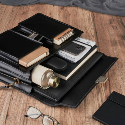 Zestaw prezentowy ZUP-58-BL teczka N02-BL saszetka N06-BL