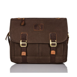Zestaw męski torba męska na ramię vintage T-17 portfel męski T-03 Paolo Peruzzi ZUP-18-BR