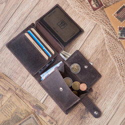 Zestaw męski torba męska na ramię vintage T-17 portfel męski T-03 Paolo Peruzzi ZUP-18-BR