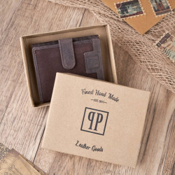 Zestaw męski torba męska na ramię vintage T-17 portfel męski T-04 Paolo Peruzzi ZUP-19-BR