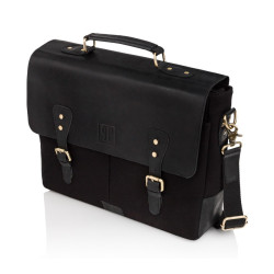 Zestaw Paolo Peruzzi: portfel męski T-03+torba męska T-07 ZUP-07-BL