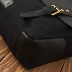 Zestaw Paolo Peruzzi: portfel męski T-04 + torba męska T-07 ZUP-06-BL