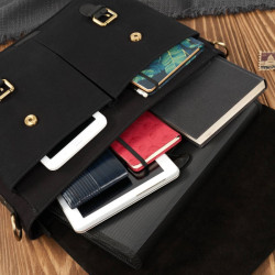 Zestaw Paolo Peruzzi: portfel męski T-04 + torba męska T-07 ZUP-06-BL