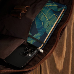 Zestaw Paolo Peruzzi: portfel męski skórzany T-04 + torba męska na ramię T-07 ZUP-06-BR