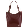 Duża skórzana torba damska na ramię Paolo Peruzzi Z-09-BR