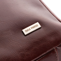 Duża skórzana torba damska na ramię Paolo Peruzzi Z-09-BR
