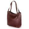 Duża skórzana torba damska na ramię Paolo Peruzzi Z-09-BR