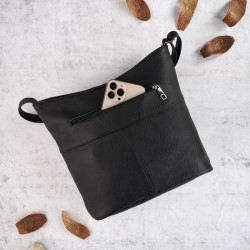 Torebka damska skórzana czarna Paolo Peruzzi Z-53-BL