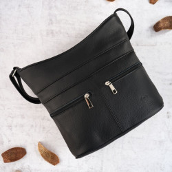 Torebka damska skórzana czarna Paolo Peruzzi Z-53-BL