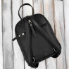 Plecak damski skórzany miejski mały czarny elegancki Paolo Peruzzi AY-26-BL