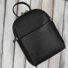 Plecak damski skórzany miejski mały czarny elegancki Paolo Peruzzi AY-26-BL