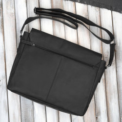 Torba skórzana męska na ramię na laptopa czarna vintage Paolo Peruzzi SL-09-BL