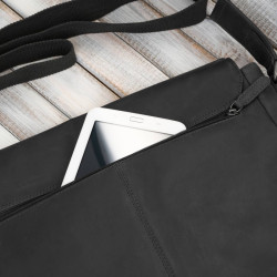 Torba skórzana męska na ramię na laptopa czarna vintage Paolo Peruzzi SL-09-BL