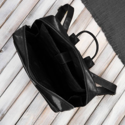 Plecak męski skórzany vintage na laptopa miejski czarny Paolo Peruzzi IM-07-BL