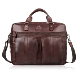 Skórzana torba na laptopa...