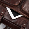 Skórzana torba na laptopa męska na dokumenty brązowa Paolo Peruzzi SL-01-BR