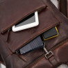 Plecak skórzany vintage roll top na laptopa miejski brązowy Paolo Peruzzi SL-02-BR