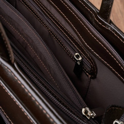 Brązowa teczka aktówka damska Paolo Peruzzi Bergamo 168BY-BR