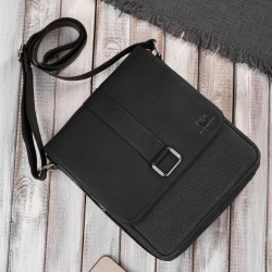 Portfel męski AY-06-BL i torba męska skórzana na ramię AY-01-BL zestaw Paolo Peruzzi ZUP-138