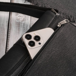 Portfel męski AY-06-BL i torba męska skórzana na ramię AY-01-BL zestaw Paolo Peruzzi ZUP-138