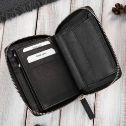 Portfel męski AY-06-BL i torba męska skórzana na ramię AY-01-BL zestaw Paolo Peruzzi ZUP-138