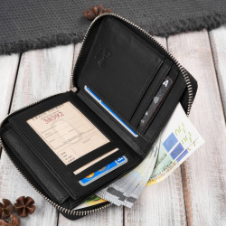 Portfel męski AY-06-BL i torba męska skórzana na ramię AY-01-BL zestaw Paolo Peruzzi ZUP-138